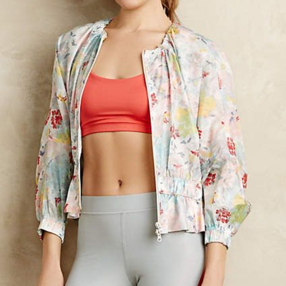NWT Adidas Stella McCartney Multi Floral Studio Jacket, Small